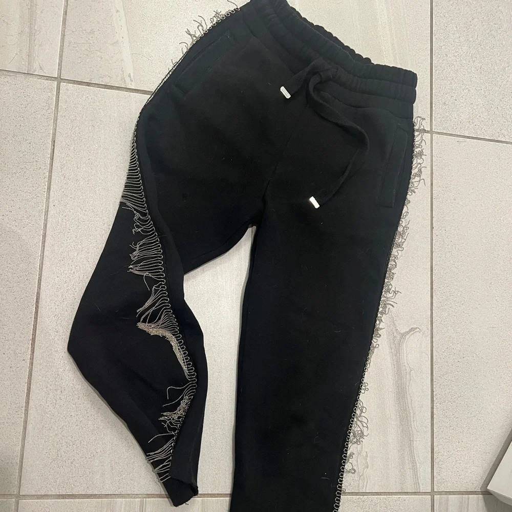 All Saints Sparkle Fringe Joggers - Picture 2 of 4